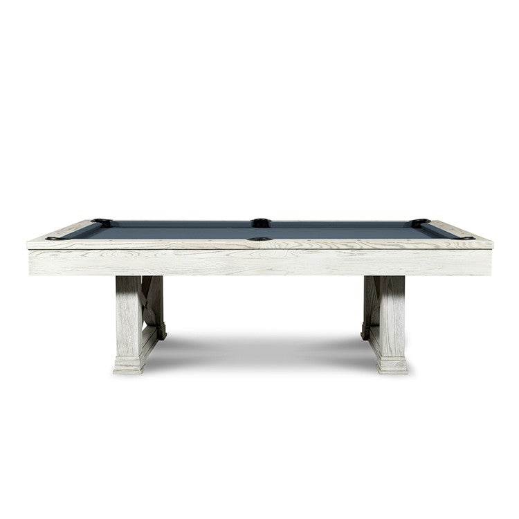 Agriturismo Slate Pool Table - White Wash Finish