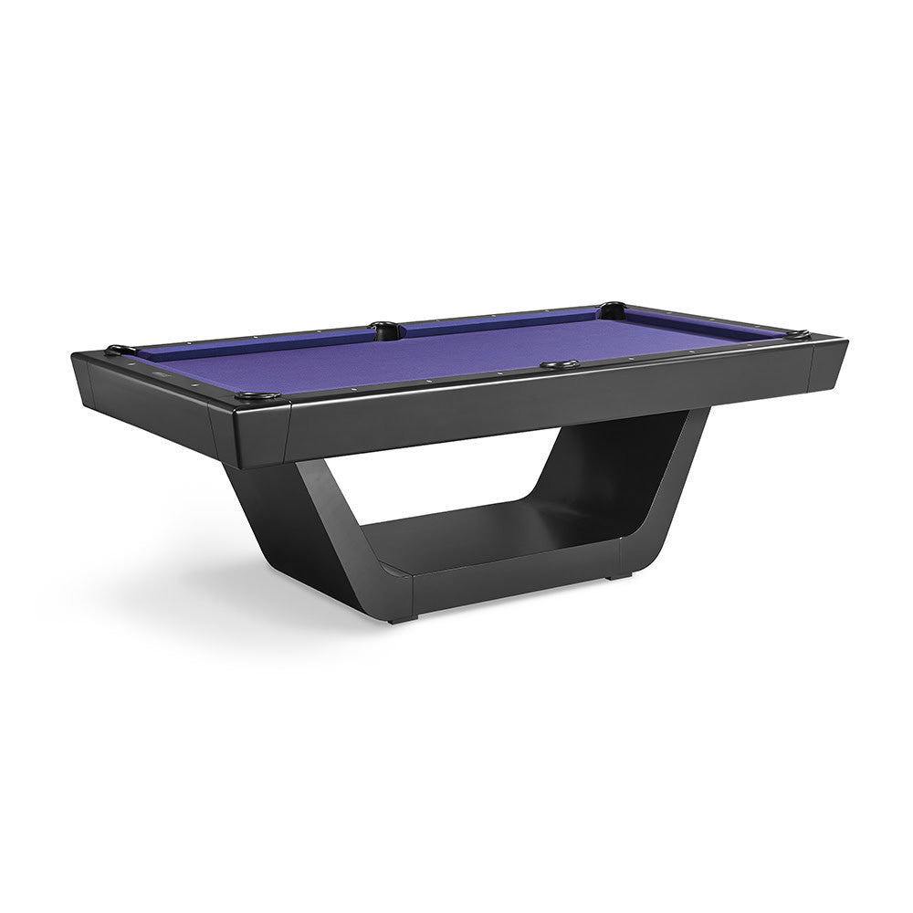 Aero 8' Black Slate Pool Table